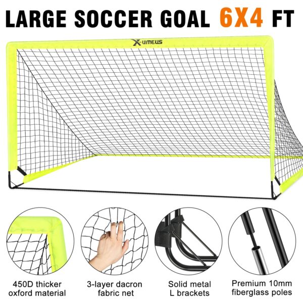 Kids Soccer Goals for Backyard Set of 2 - Image 6