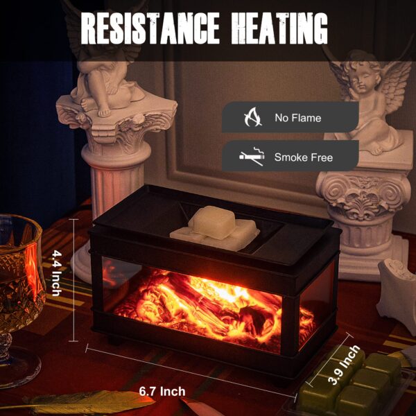 YSong Freestanding Fireplace Wax Warmer - Image 2